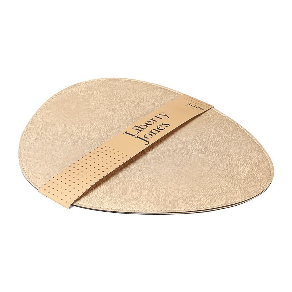 Набор из 2-х двухсторонних сервировочных салфеток Drop, 33х41 см, коричневый/карамельный