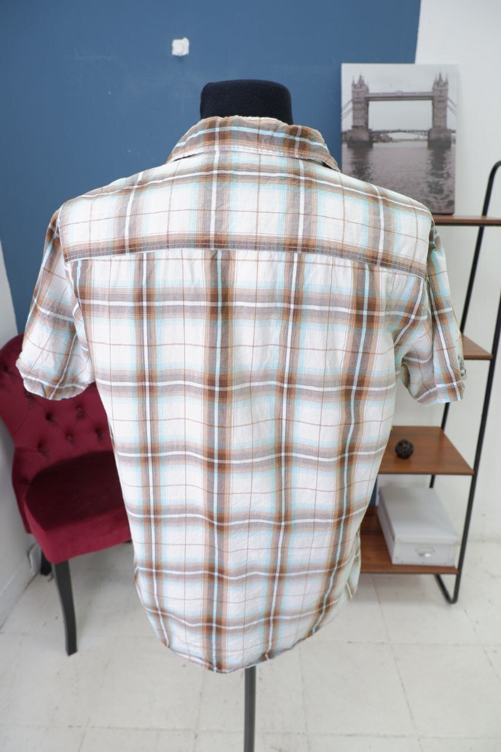 Рубашка Ostin в клетку 48 размер