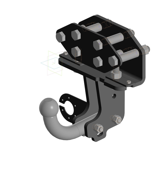 Фаркоп Гарант на Lexus LX570 G-T053 (с 2008 г.в.) (паспорт и сертификат в комплекте)(без электрики)