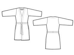 Халат махровый Abyss & Habidecor Spa 920 Gris Португалия силует