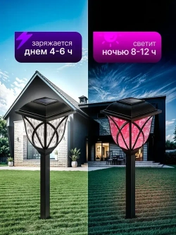 Садовые светильники на солнечных батареях