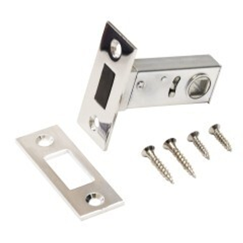 Защелка АЛЛЮР АРТ L50-8М СР хром, магнитная торц.планка 25мм б/ручек / 11580