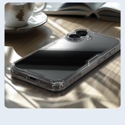 Усиленный прозрачный чехол от Nillkin для смартфона iPhone 16, серия Nature TPU Pro Case