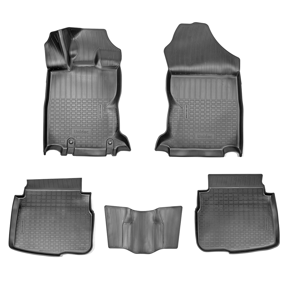 Ковры в салон Norplast/Unidec для Subaru Outback VI (2019-), Черный, 5 штук, арт.NPA11-C84-405