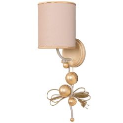 Бра настенный светильник Heri Айвори Мраморное золото с абажуром Терра Айвори