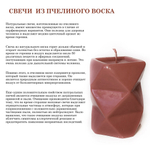 Воск пчелиный коричневый с шалфеем, фитиль в комплекте 1 метр, для изготовления свечей
