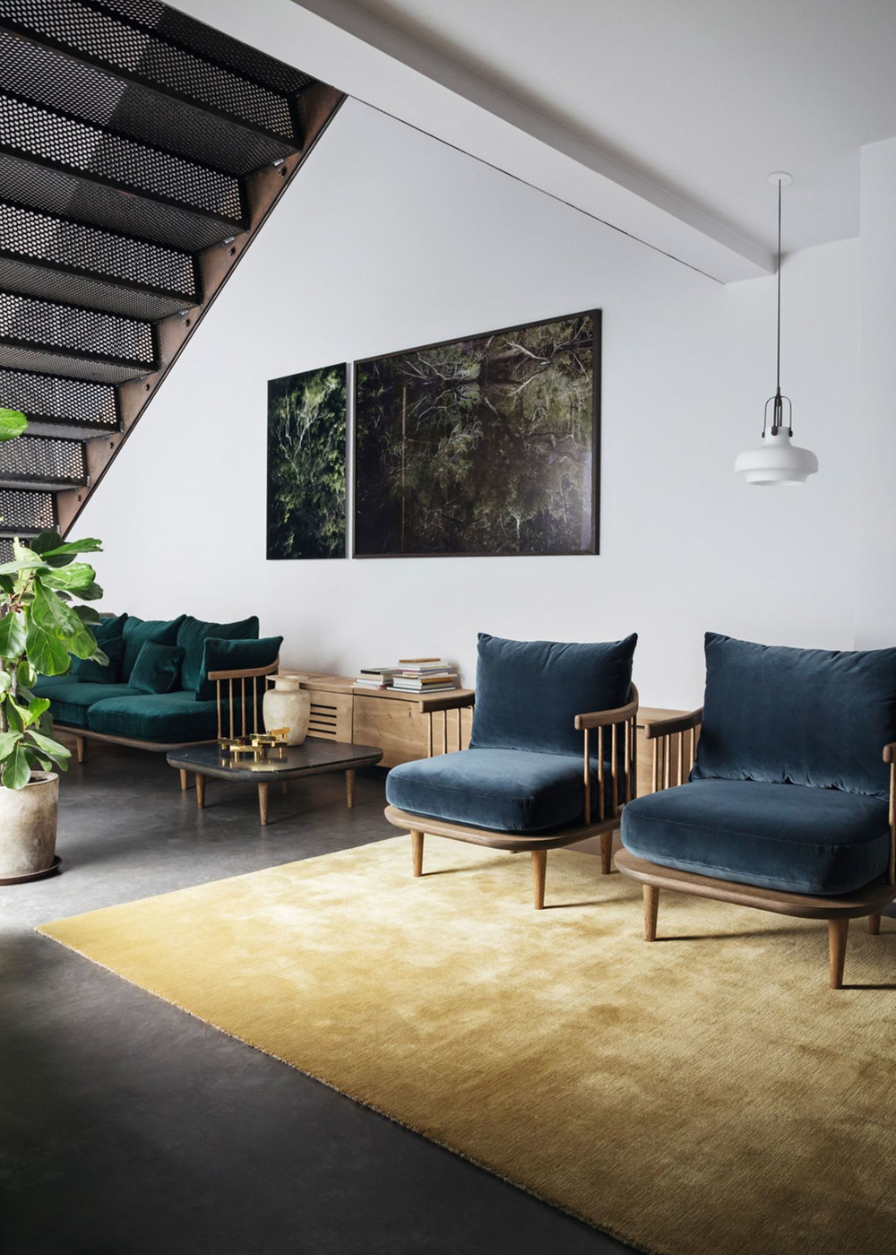 Подвесной дизайнерский светильник Copenhagen by Space Copenhagen D35 (голубой)