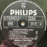 Mireille Mathieu ‎– Sentimentalement Vôtre (Франция 1977г.)