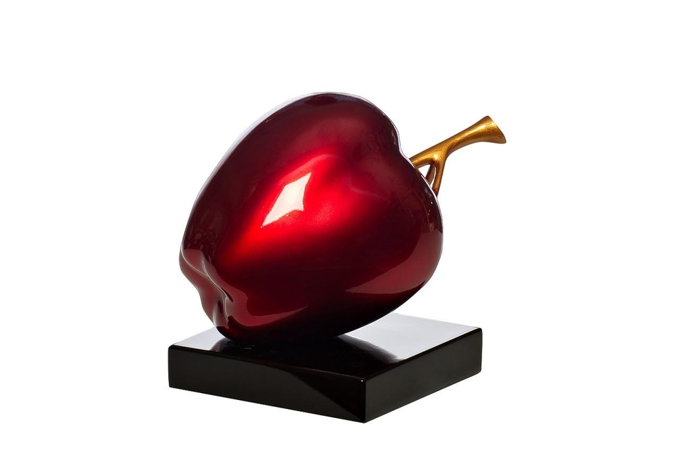 Статуэтка Фигура интерьерная Скульптура декоративная  Garda Decor "Красное яблоко" D867XS