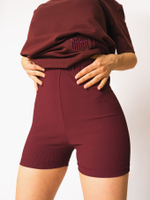 Proxima short by Vaarga шорты женские DARK MATTER CAPSULE (Бордо)