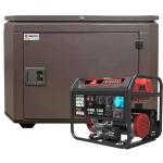 Генератор бензиновый SUNREKA G10000EAX с кожухом Geon 1400SS RAL 8019