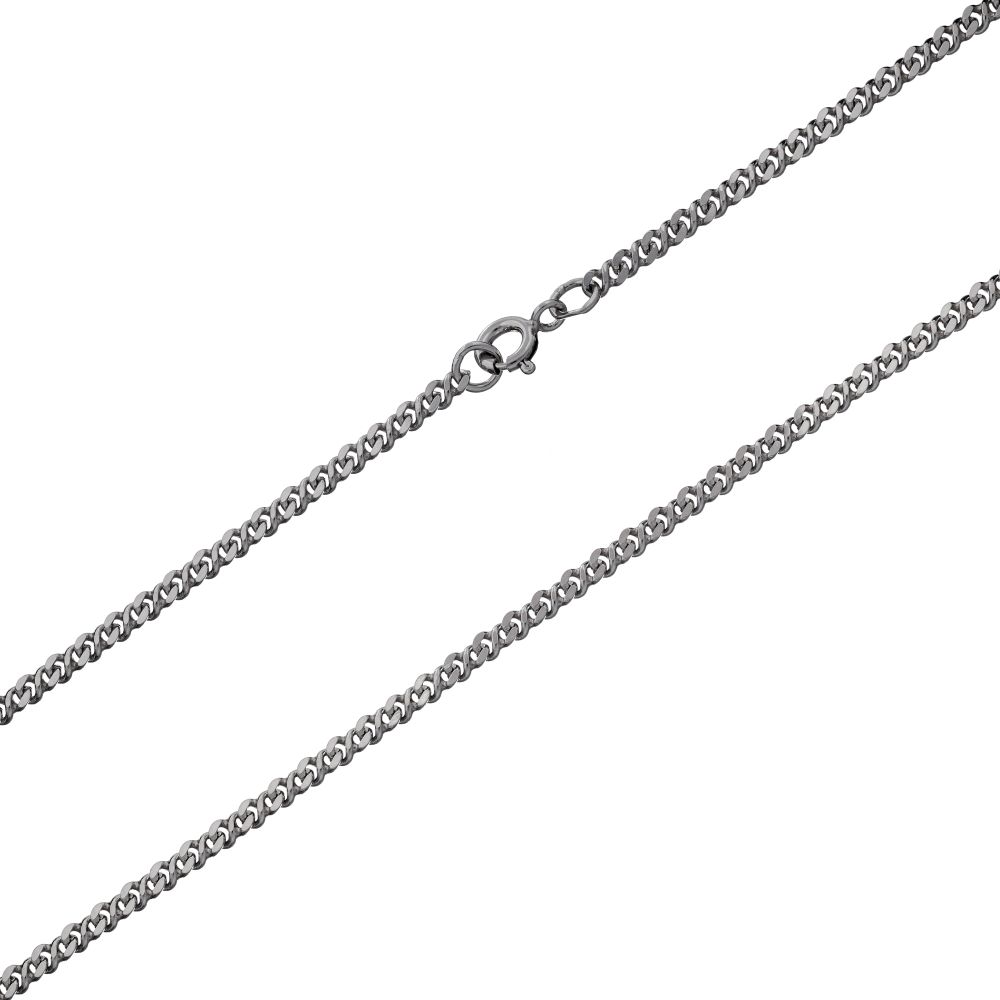 Браслет из серебра/Чернение/Со вставкой из фианитов