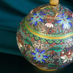 Вазочка-чайница с лотосами и гранатом