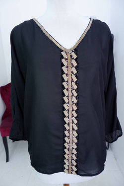 Блузка PROMOD слегка с восточными мотивами 48 размер