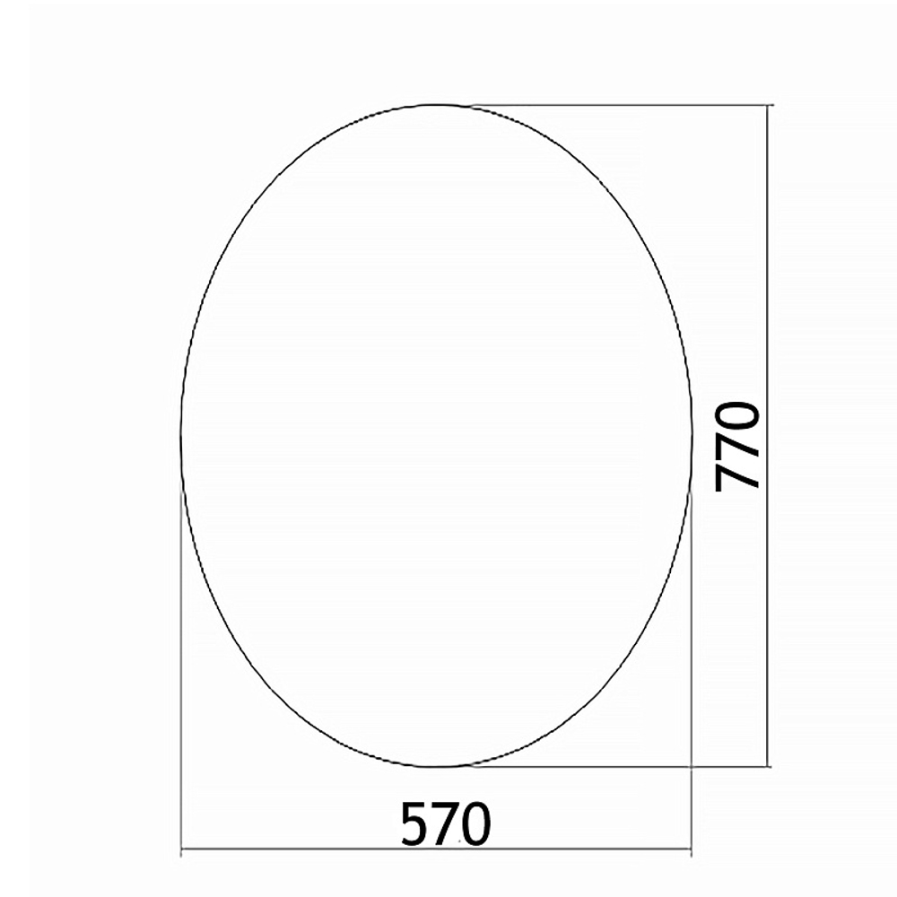Зеркало LORANTO Овал 570х770 (ФР-00001120)