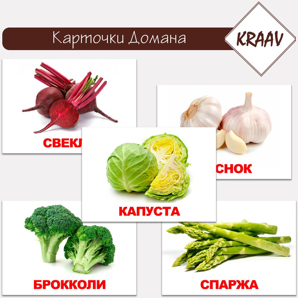 Карточки Домана &quot;Фрукты и ягоды&quot;