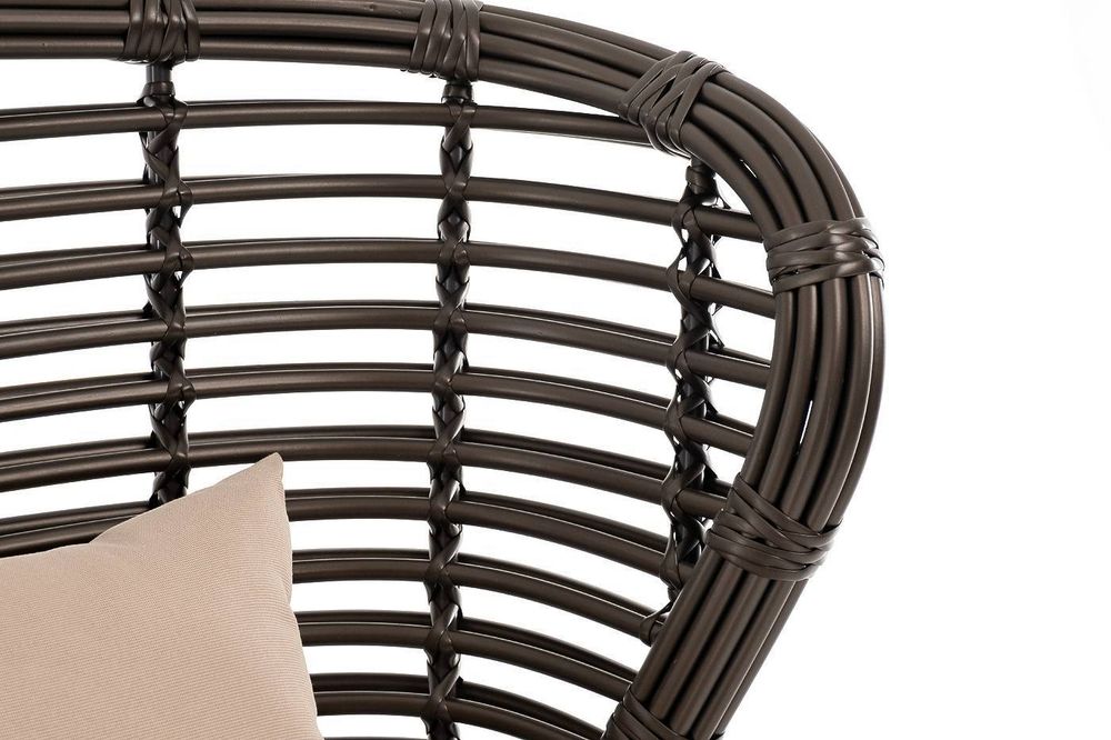 "Парма" кофейный комплект из искусственного ротанга, цвет бронзовый