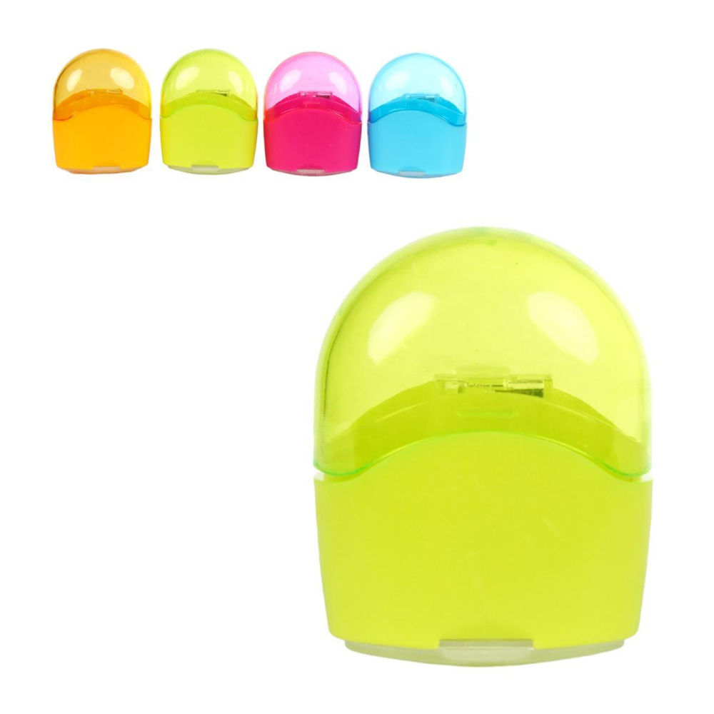 Точилка "Ergo" с контейнером, 1 отверстие, 4 цвета микс, С-40459