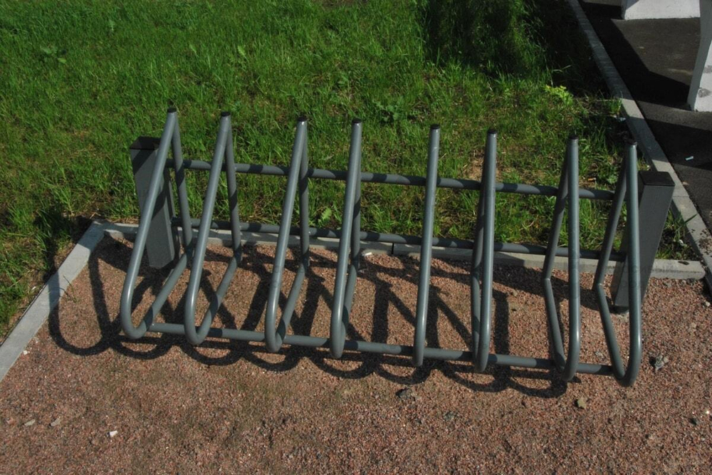 Велопарковка на столбах, 4 места