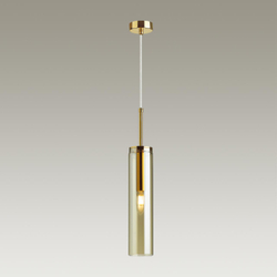 4693/1 PENDANT ODL20 000 золотой/янтарный Подвес E14 1*40W KLUM