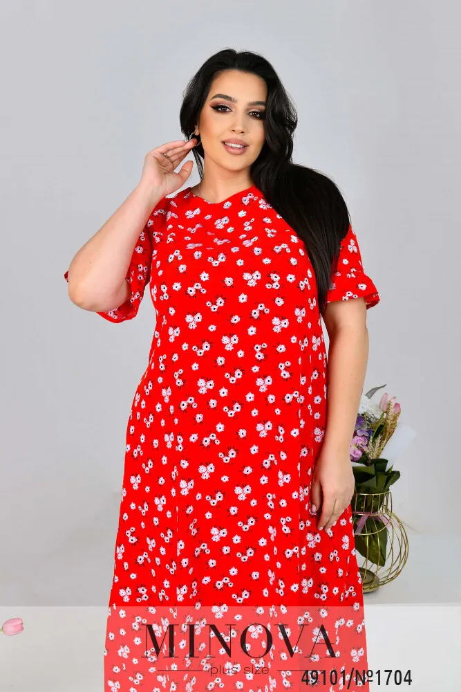 Платье 1704-красный Minova