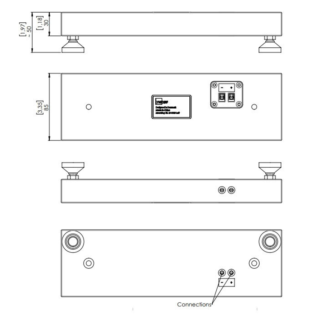 Крепление Lyngdorf Mounting Kit LS-1000 Left/ Right