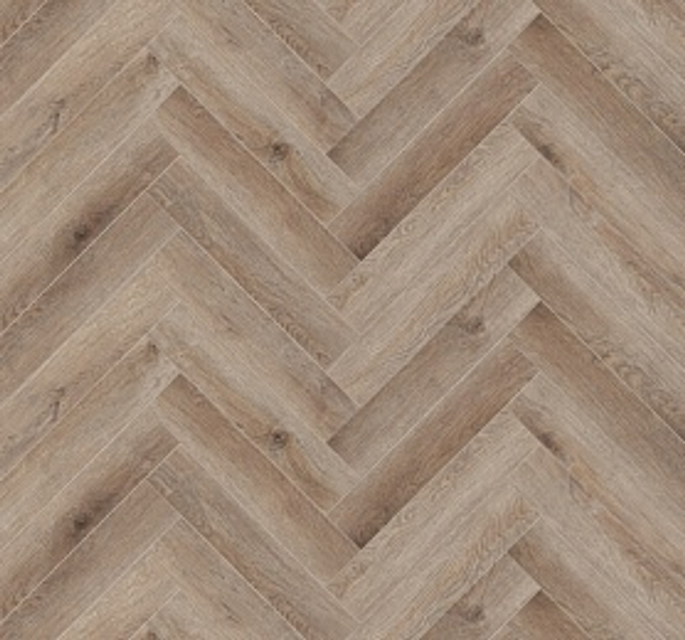 CronaFloor Herringbone 4V Дуб Монпелье H004 (640х128х4,5мм/16 шт/1,31м2/уп)