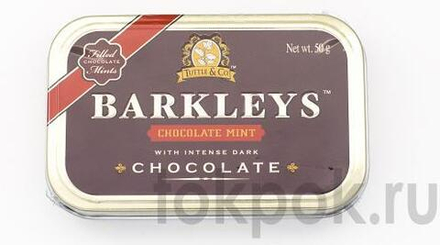 Конфеты шоколад с мятой Barkleys Chocolate Mint, 50 гр