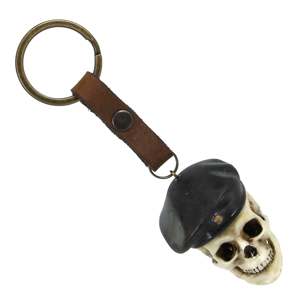 Брелок Череп в берете (107)