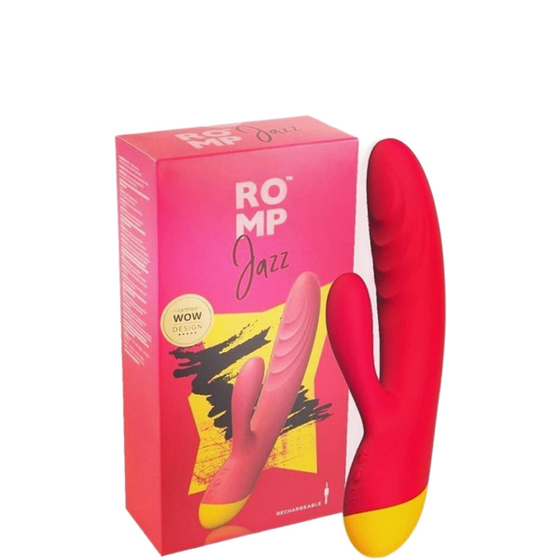 Ярко-розовый вибратор-кролик Romp Jazz - 21 см.