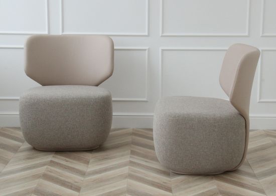 Кресло Ellipse E5.2 (бежевый, экокожа, рогожка)