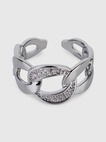 Кольцо "Иви" цвет - серебро