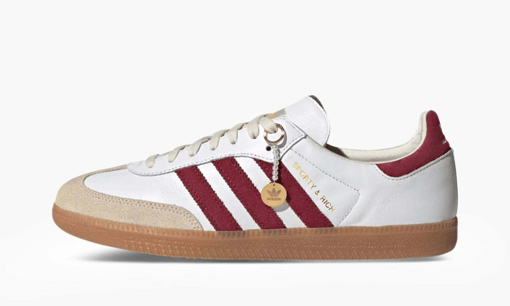 Adidas Samba OG "Sporty & Rich White Collegiate Burgundy"