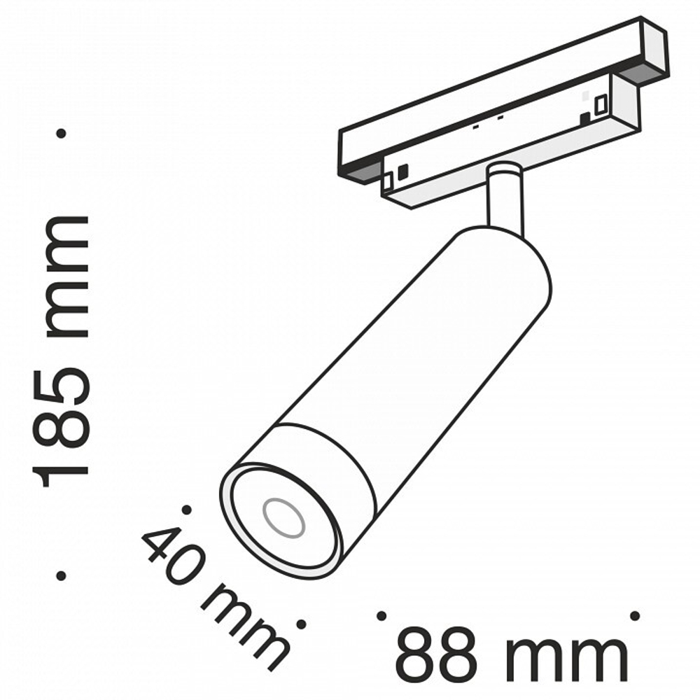 Светильник на штанге Maytoni Focus LED TR019-2-7W3K-B
