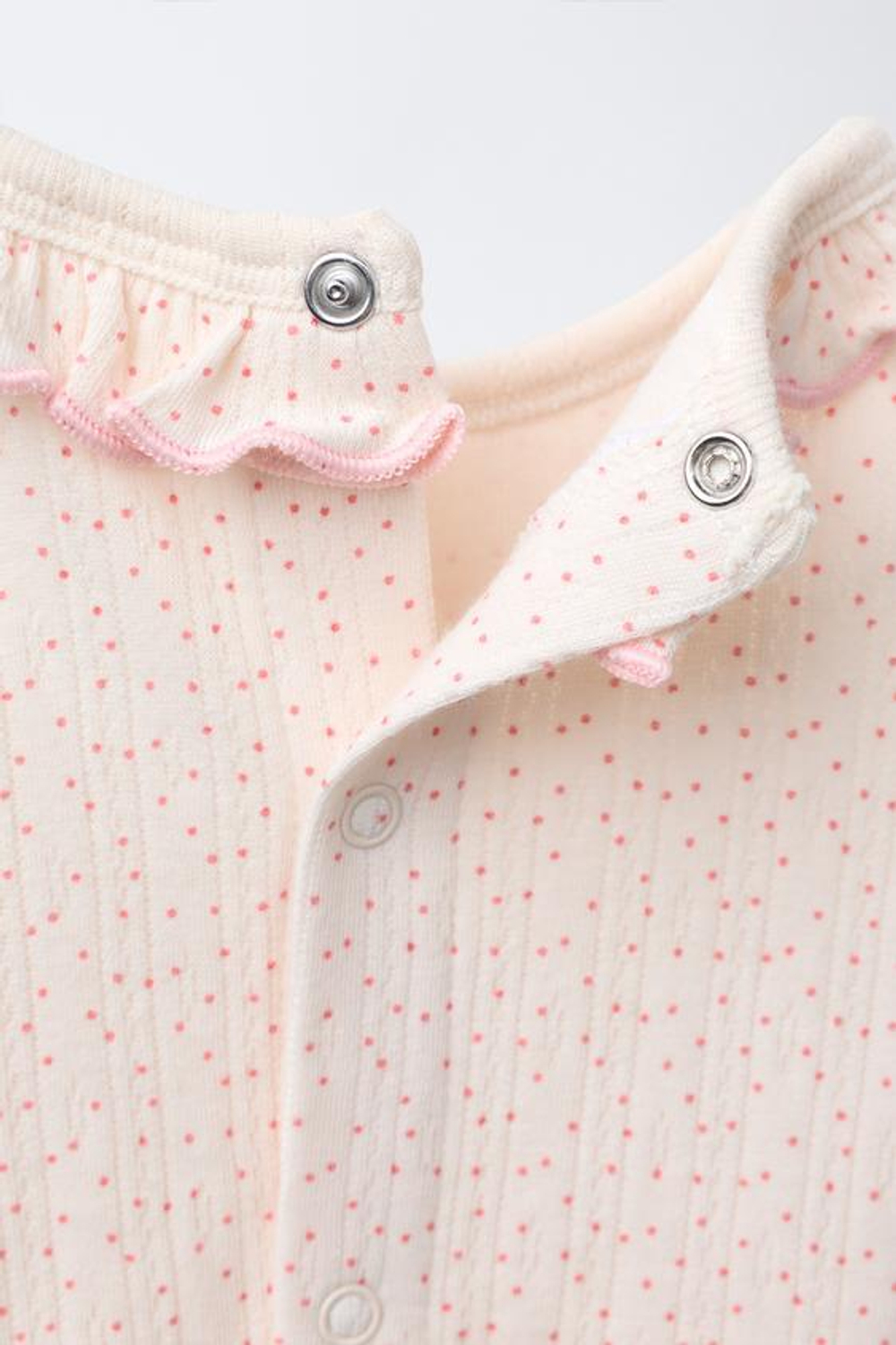 ZARA КОМБИНЕЗОН-ТРАНСФОРМЕР В ГОРОШЕК, ЭКРЮ