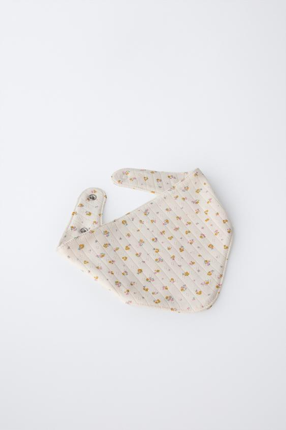 ZARA НАБОР ЧЕПЧИК И БАНДАНА ЦВЕТЫ, ЭКРЮ