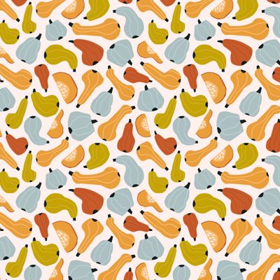 Тыквы на нежно-розовом