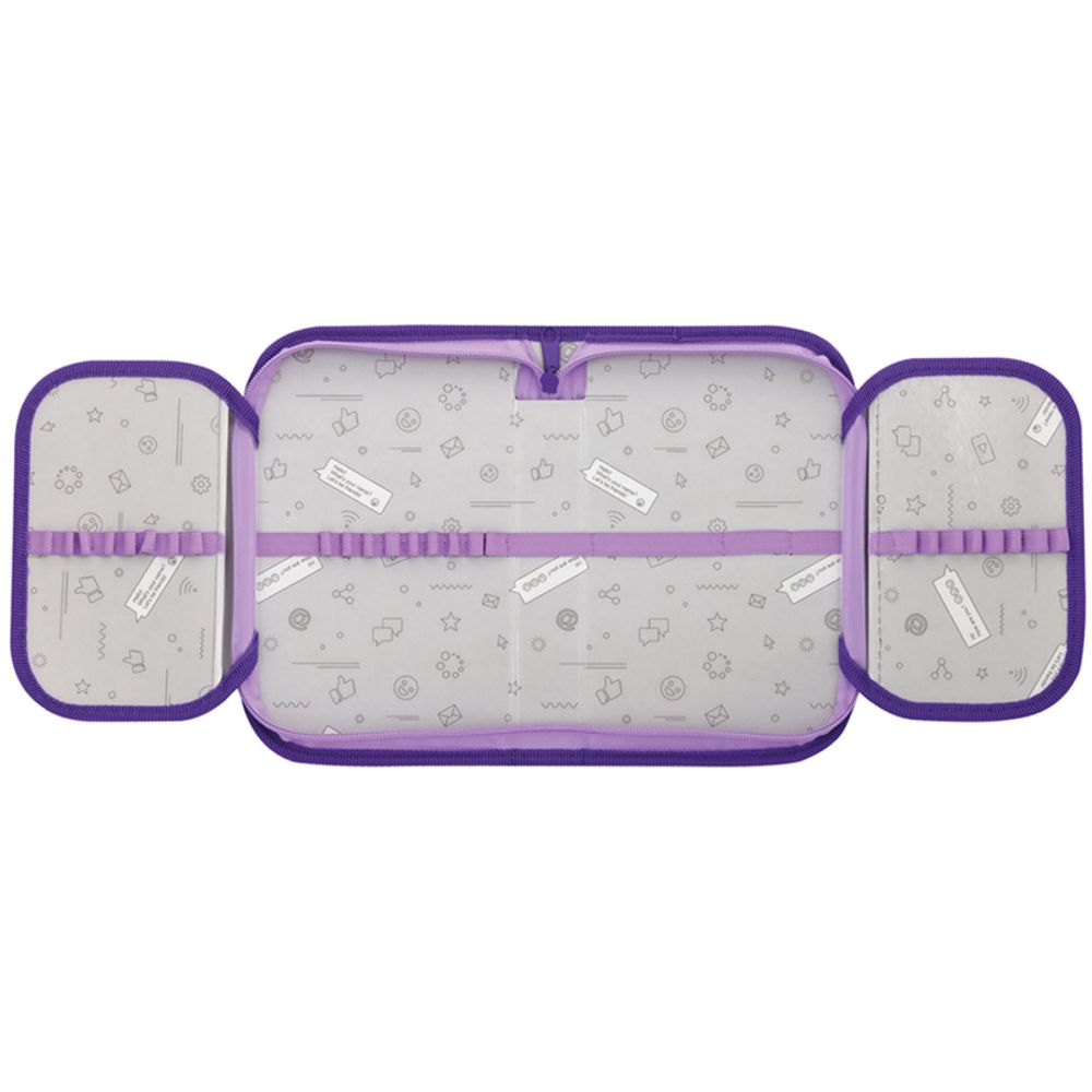 Пенал 1 отделение, 210*130 ArtSpace "Avocado", две откидные секции, ткань