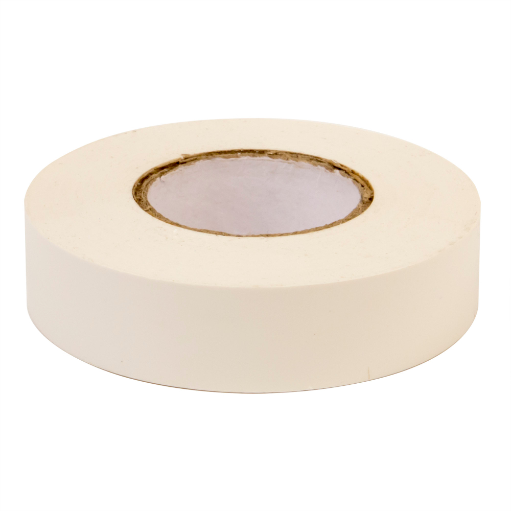 Лента изоляционная ПВХ 19x0,15 25м в рулоне Белая