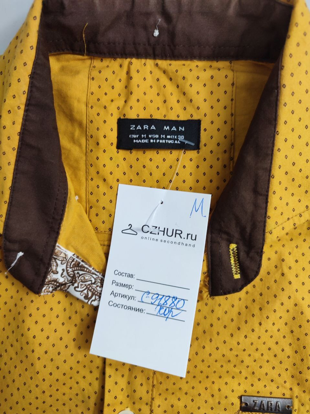 Рубашка Zara с принтом 46 размер