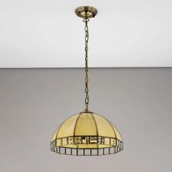 Citilux Шербург-1 CL440131 Люстра витражная подвесная Бронза