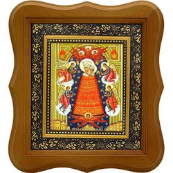 Прибавление ума (Подательница ума). Икона Божьей Матери на холсте.