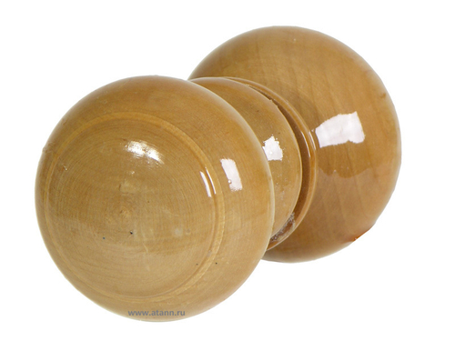 Ручка-кнопка дер. коричневая 007242