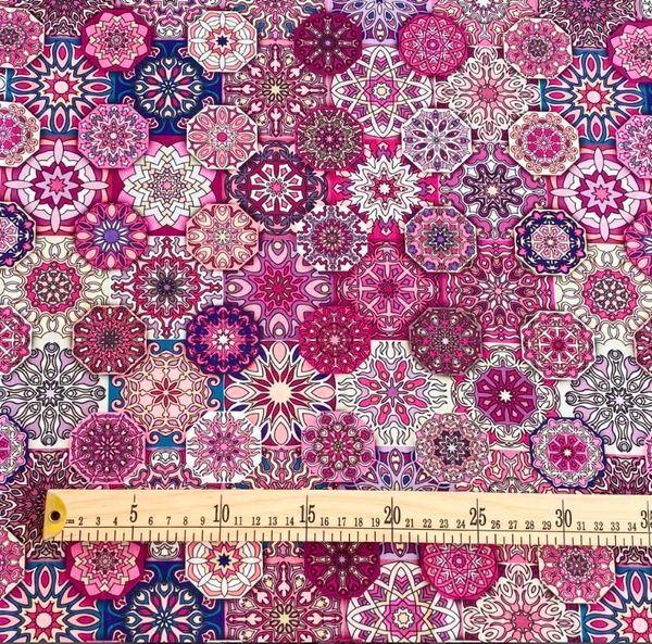 МАЛИНОВЫЙ МАРРАКЕШ, 100% хлопок Handmade Fabrics 2
