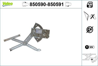 VALEO - 850590-VAL - Window Regulator