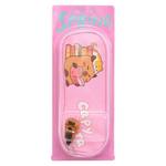 Пенал-косметичка Basir без наполнения, 22*8*5 см, серия "Капибара", с боковым карманом и брелоком, ассорти