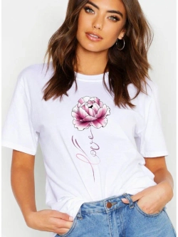 Футболка роза love