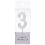 Свеча для торта Цифра Фактура «3» 4,6 см