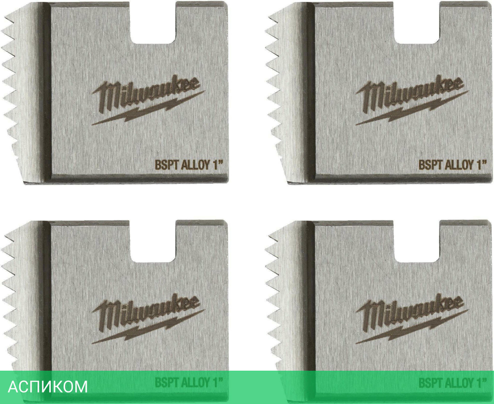 Плашка для резьбонарезного инструмента Milwaukee FPTD 1" BSPT Alloy (4932480229)
