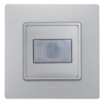 Датчик движения двухпроводной 400Вт с регулировкой выдержки времени, освещенности и радиуса обнаружения - алюминий ETIKA Legrand